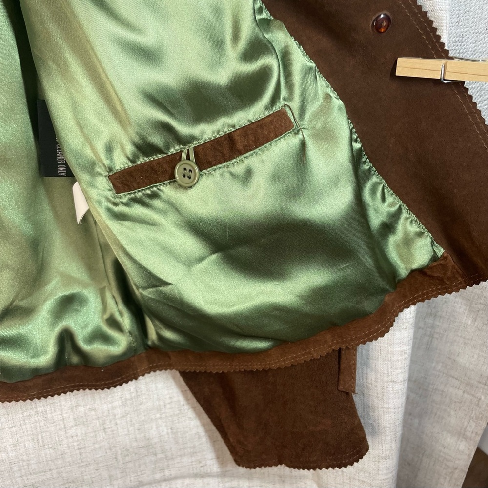 Maximo Wilsons Classic Brown Suede Western Belted Jacket Women's XL Vintage Y2K - Picture 5 of 16